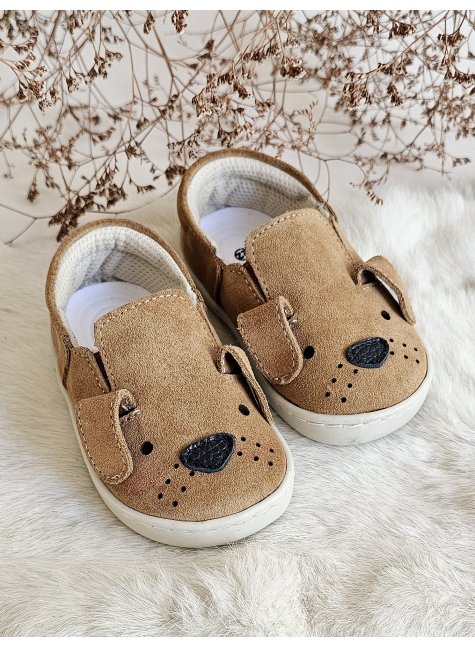 Doggy Hakiki Deri Taba Süet Ortopedik Çocuk Ayakkabı