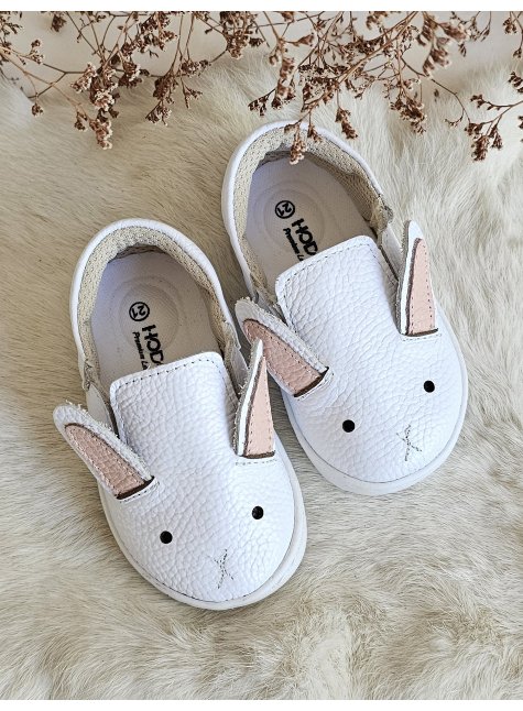 Rabbit Hakiki Deri Beyaz Ortopedik Çocuk Ayakkabı