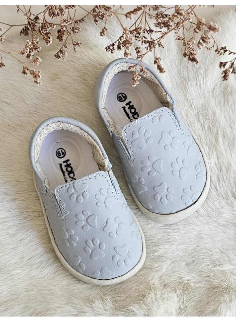 Pixi Hakiki Deri Gri Pati Ortopedik Çocuk Ayakkabı