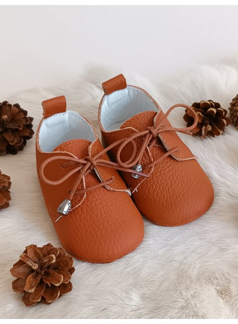 Alfa Taba Hakiki Deri Bebek Makosen Ayakkabı