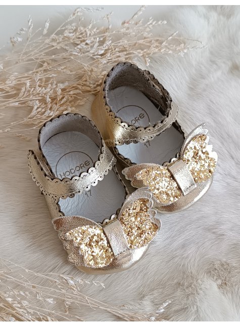 Angel Gold Hakiki Deri Bebek Makosen Patik