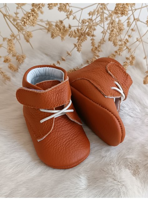Briza Taba Hakiki Deri Cırt Cırtlı Bebek Botu