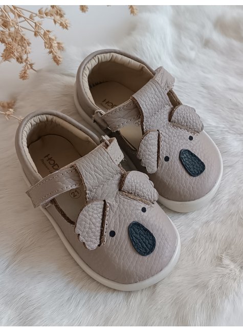 Koala Hakiki Deri Cırt Cırtlı Toprak Ortopedik Çocuk Ayakkabı